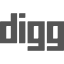 The Digg logo, displayed on a black background