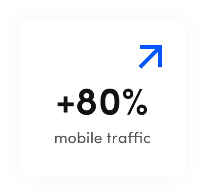 Mobile traffic stats: A graph displaying the statistical data of mobile traffic