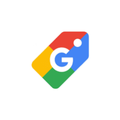 The recognizable Google shopping cart symbol