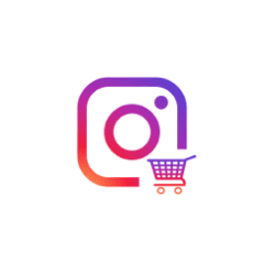 The recognizable Instagram shopping cart symbol